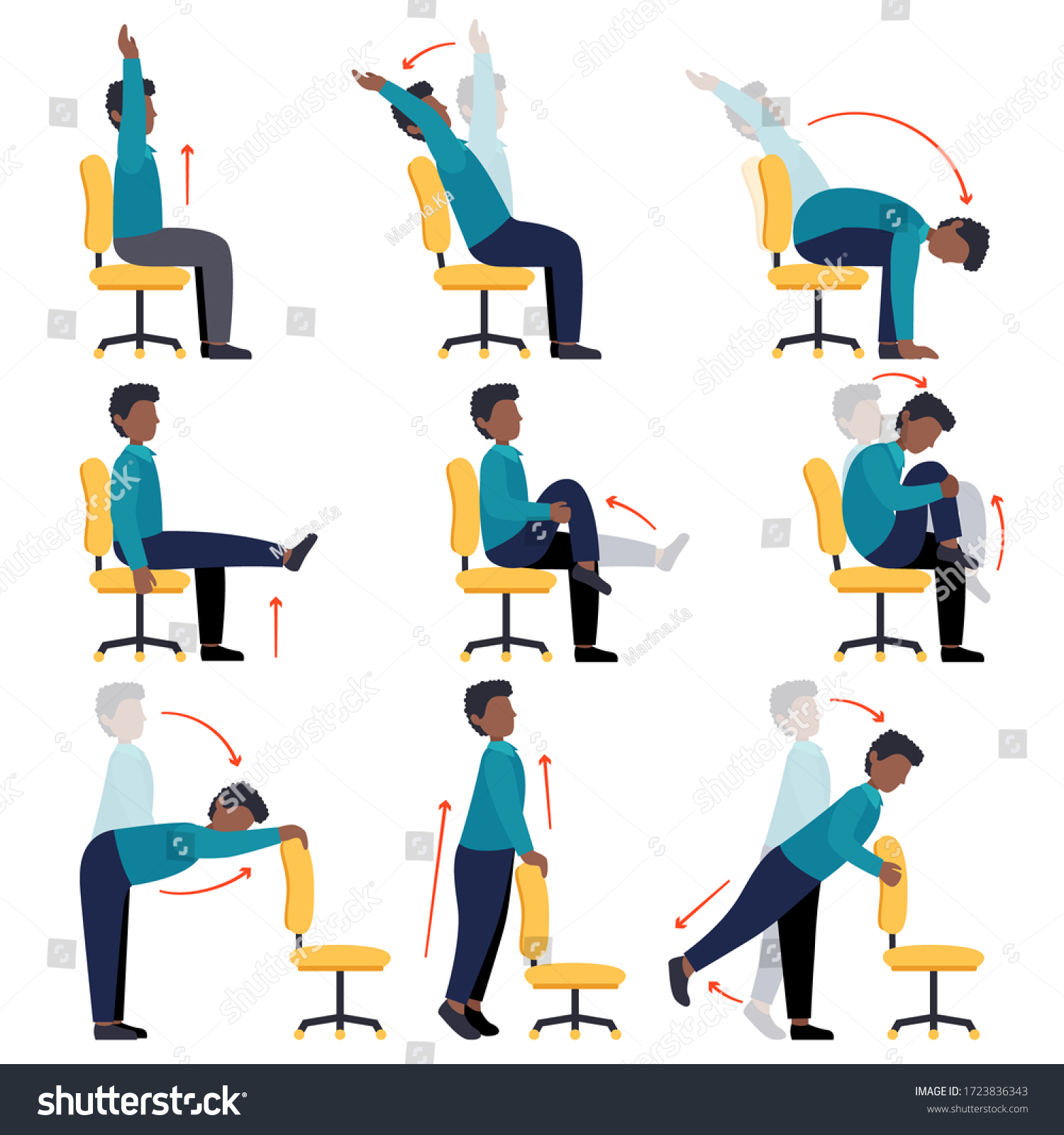 Chair Exercises for Office Workers